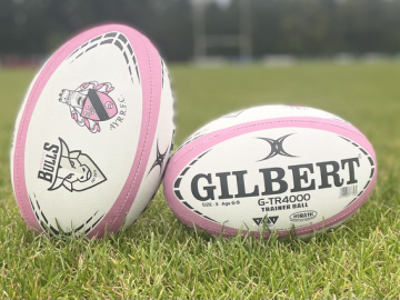 Ball - Ayr RFC and Ayrshire Bulls Gilbert Rugby Ball - Size 4 : Ayr ...