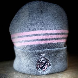 Hat - Ayr Rugby Beanie Hat - Grey/Pink