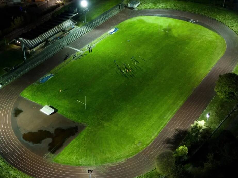 Dam Park Stadium in Ayr used by Ayr RFC fro rugby and community events