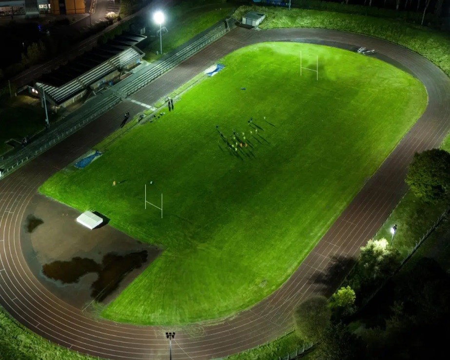 Dam Park Stadium in Ayr used by Ayr RFC fro rugby and community events